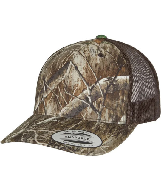 Flexfit Yupoong RealTree Camo Retro Trucker Cap | ADT Tryck