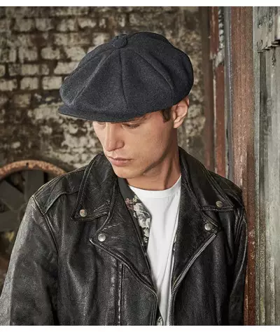 Beechfield Melton Wool Baker Boy Cap | ADT Tryck