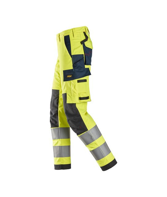 Snickers Workwear Arbetsbyxa med stretch, varsel klass 2