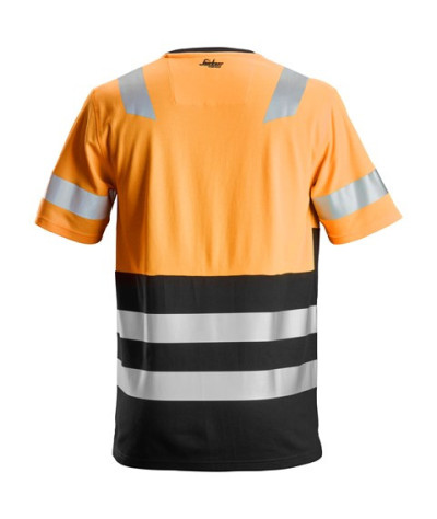 Short-sleeved high-visibility shirt, high-visibility class 1