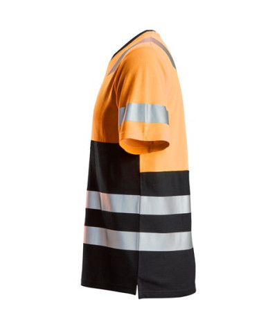 Short-sleeved high-visibility shirt, high-visibility class 1