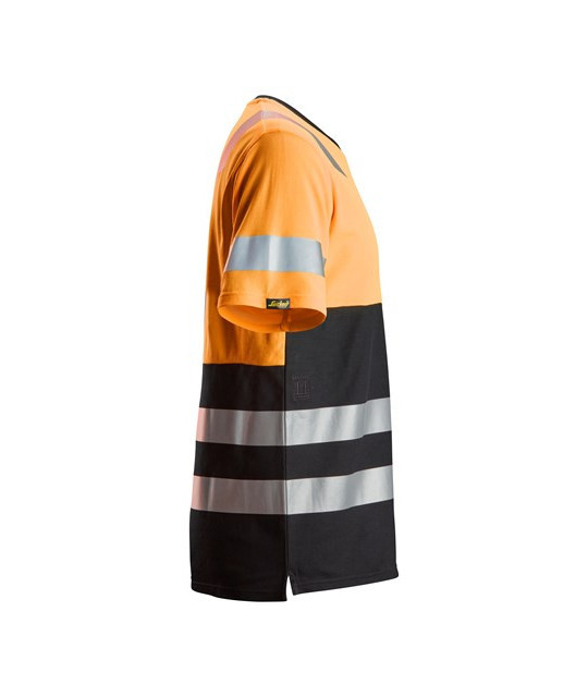 Short-sleeved high-visibility shirt, high-visibility class 1