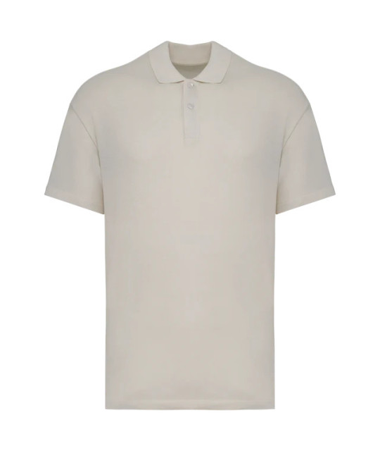 Native Spirit Eco-Friendly Men's Dropped Shoulders Pique Knit Polo ...