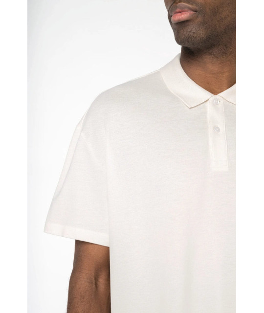 Native Spirit Eco-Friendly Men's Dropped Shoulders Pique Knit Polo ...