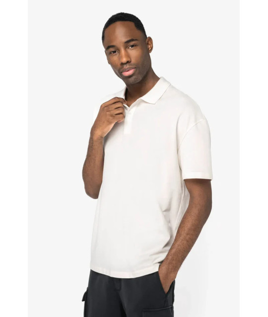 Native Spirit Eco-Friendly Men's Dropped Shoulders Pique Knit Polo ...