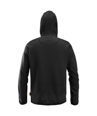 Fleece hoodie with full-length zip