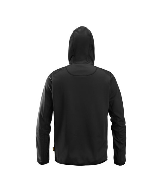 Fleece hoodie with full-length zip