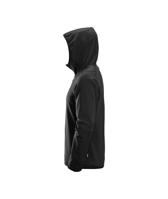 Fleece hoodie with full-length zip