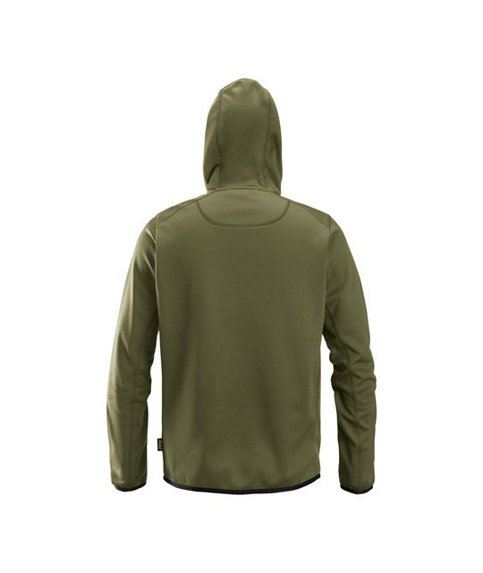 Snickers Workwear Huvtröja i fleece med hellång dragkedja, Snickers...