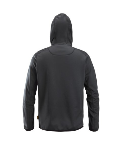 Fleece hoodie with full-length zip