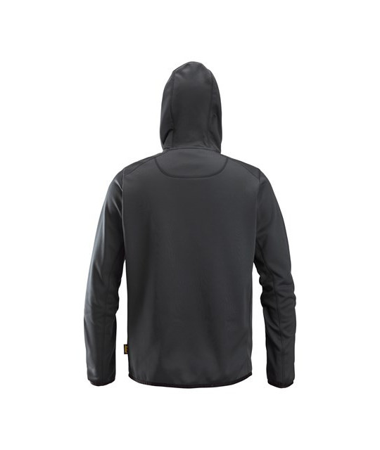 Fleece hoodie with full-length zip