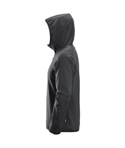 Fleece hoodie with full-length zip