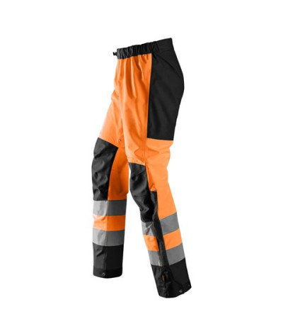 Waterproof shell trousers, high-visibility clothing class 2