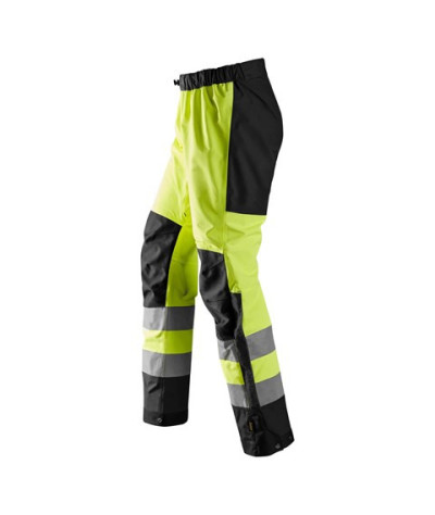 Waterproof shell trousers, high-visibility clothing class 2