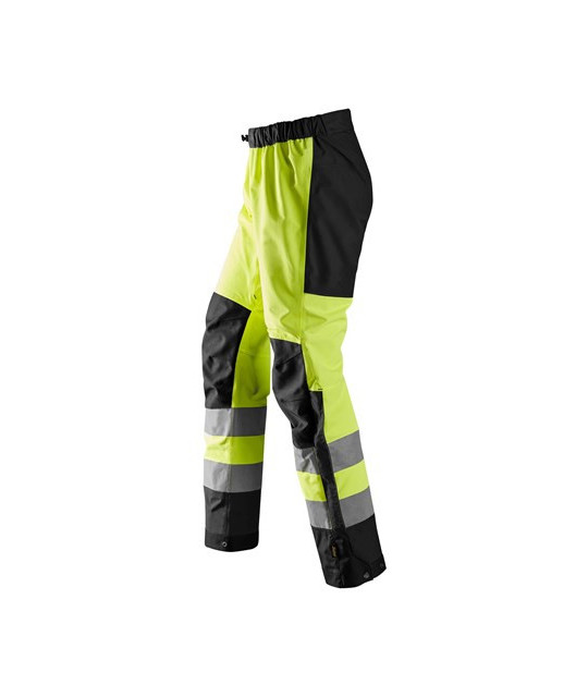 Waterproof shell trousers, high-visibility clothing class 2