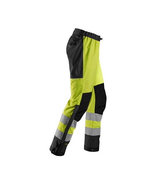Waterproof shell trousers, high-visibility clothing class 2