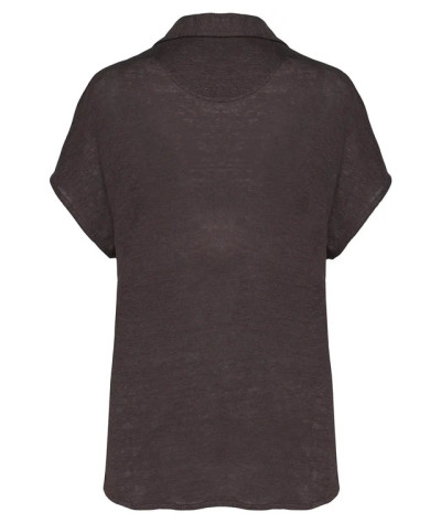 SPASSO Ladies’ linen polo shirt | ADT Tryck