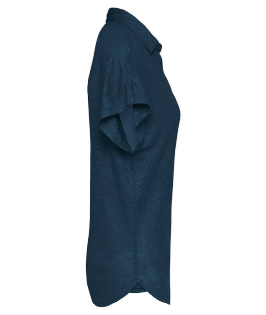 SPASSO Ladies’ linen polo shirt | ADT Tryck