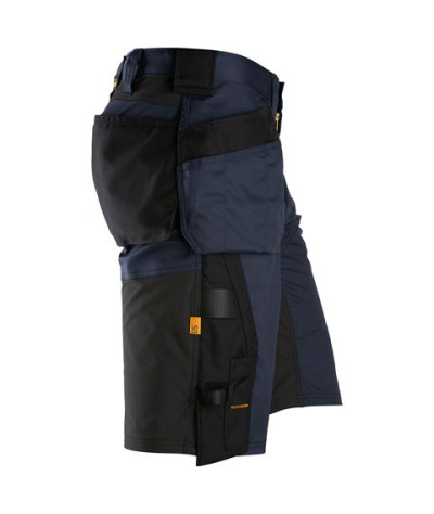 Stretch work shorts with holster pockets
