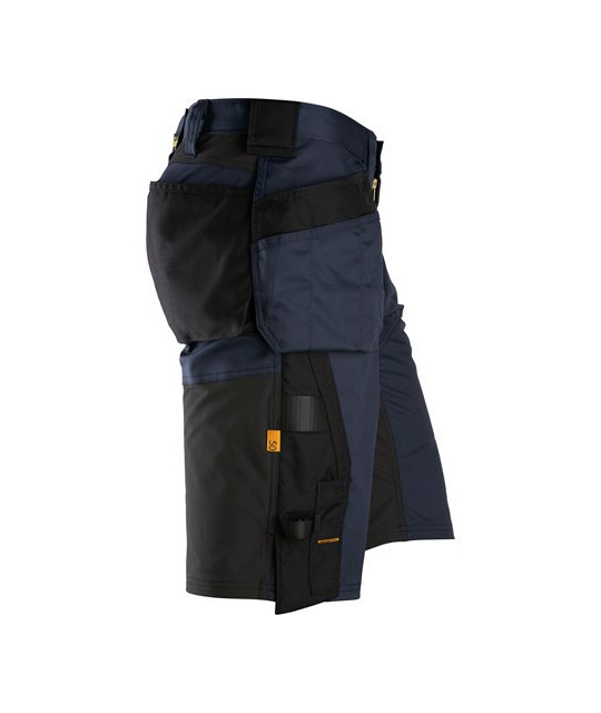 Stretch work shorts with holster pockets