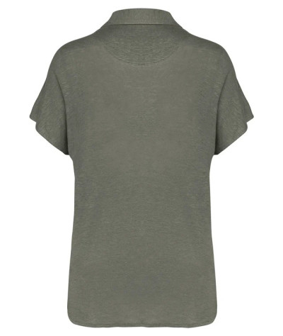 SPASSO Ladies’ linen polo shirt | ADT Tryck