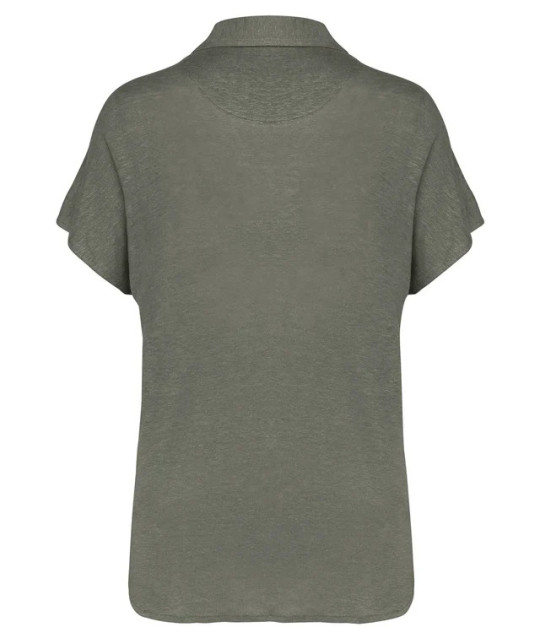 SPASSO Ladies’ linen polo shirt | ADT Tryck