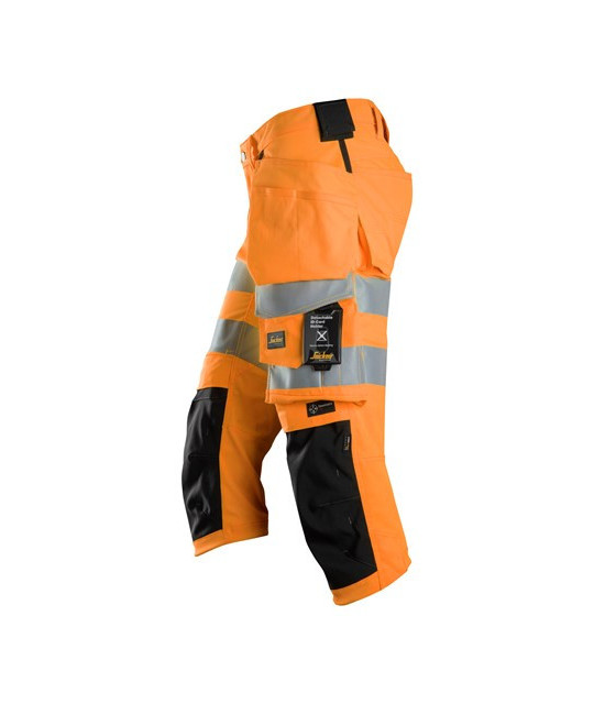 Snickers Workwear Piratbyxor med hölsterfickor, varsel klass 1/2, S...