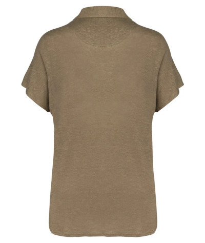SPASSO Ladies’ linen polo shirt | ADT Tryck