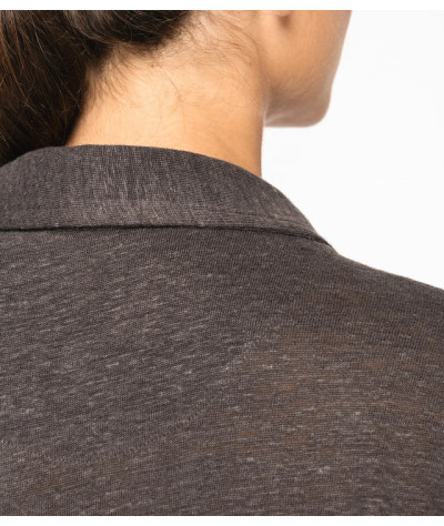 SPASSO Ladies’ linen polo shirt | ADT Tryck