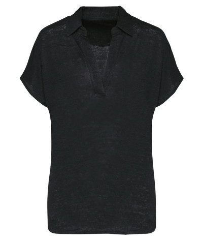 SPASSO Ladies’ linen polo shirt | ADT Tryck