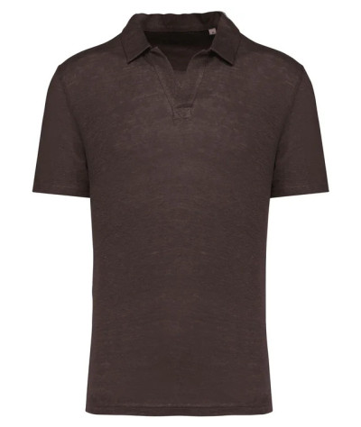 SPASSO Men’s Linen Polo Shirt | ADT Tryck