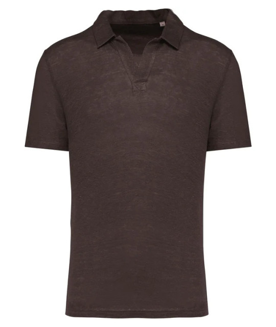 SPASSO Men’s Linen Polo Shirt | ADT Tryck