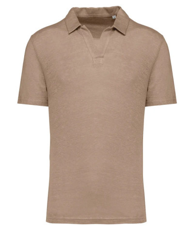 SPASSO Men’s Linen Polo Shirt | ADT Tryck