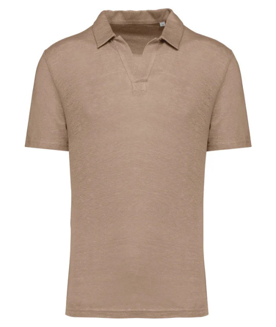 SPASSO Men’s Linen Polo Shirt | ADT Tryck