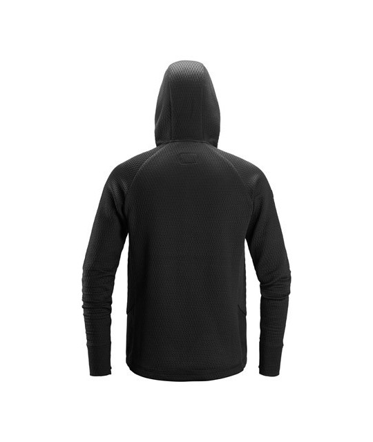 Hoodie with full-length zipper
