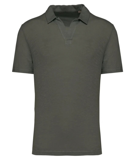 SPASSO Men’s Linen Polo Shirt | ADT Tryck