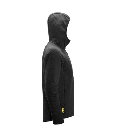 Hoodie with full-length zipper