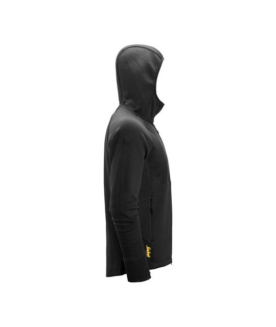 Hoodie with full-length zipper
