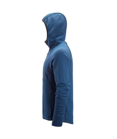 Hoodie with full-length zipper