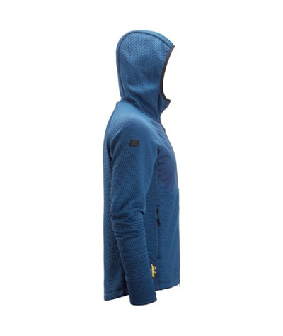 Hoodie with full-length zipper
