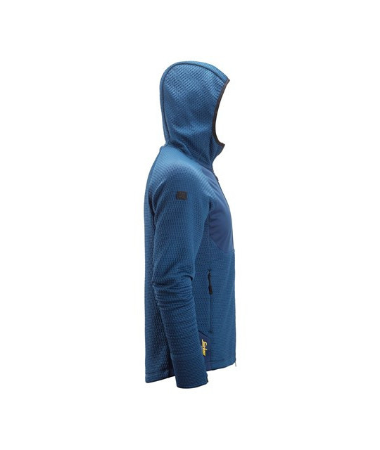 Hoodie with full-length zipper