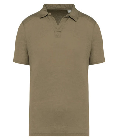 Men’s Linen Polo Shirt