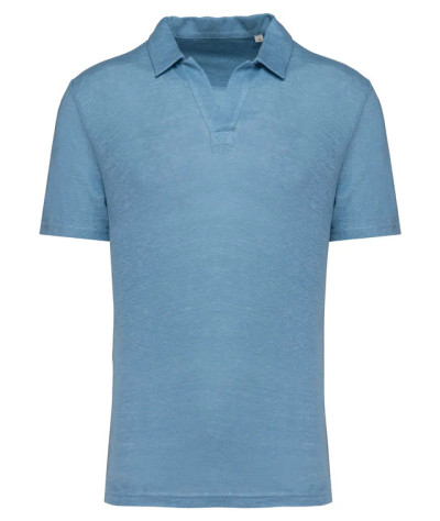 SPASSO Men’s Linen Polo Shirt | ADT Tryck