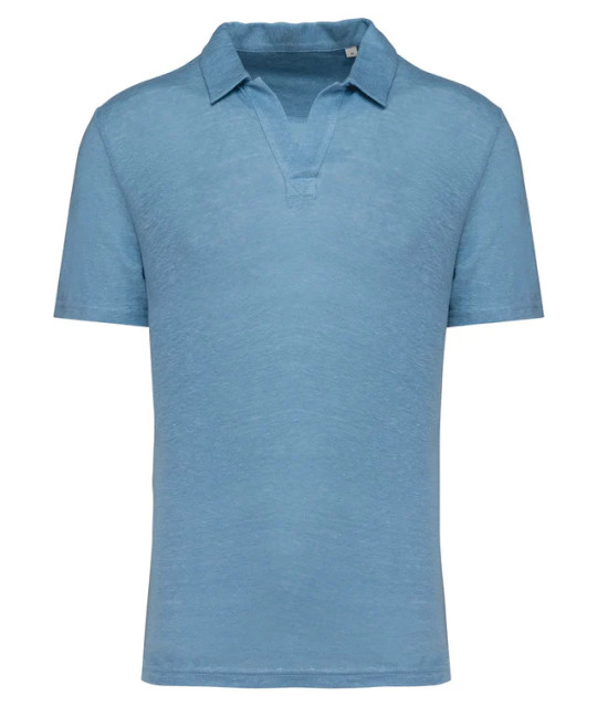 SPASSO Men’s Linen Polo Shirt | ADT Tryck