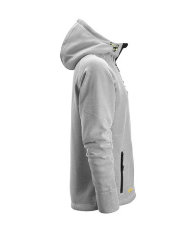FlexiWork fleece hoodie with full-length zipper