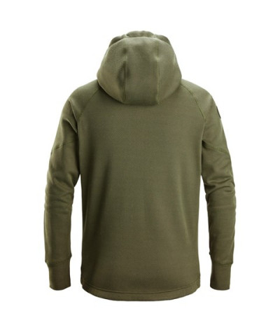 Snickers Workwear FlexiWork huvtröja i fleece med hellång dragkedja...