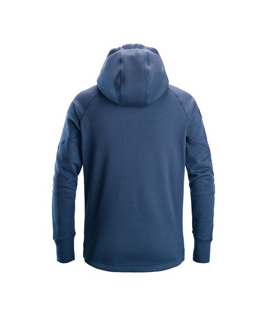 FlexiWork fleece hoodie with full-length zipper