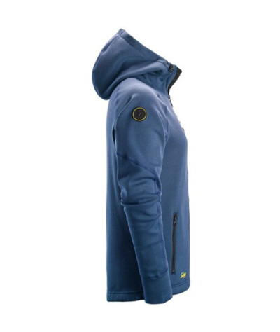 FlexiWork fleece hoodie with full-length zipper