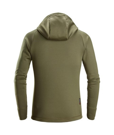 Snickers Workwear Polartec® Power Stretch® huvtröja med hellång dra...