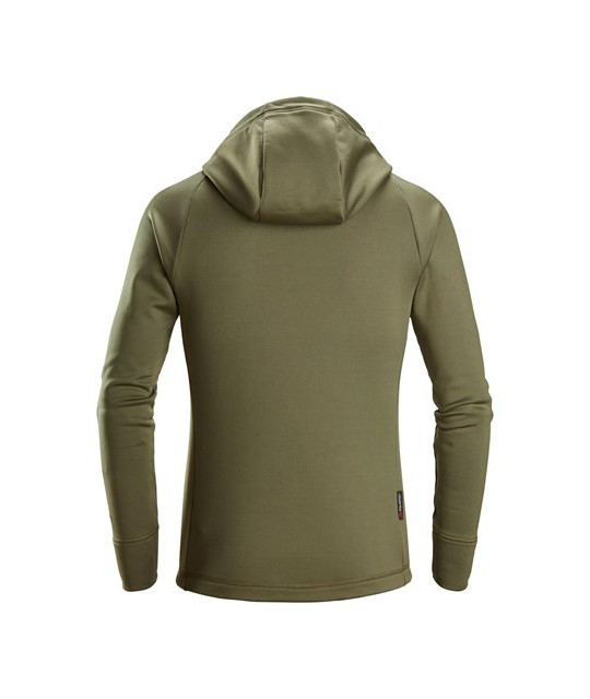 Snickers Workwear Polartec® Power Stretch® huvtröja med hellång dra...